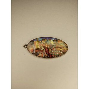 2.5" Long Vegas Shiny‎ Enamel Pendant